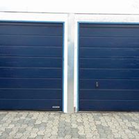 Garagentor blau Neu